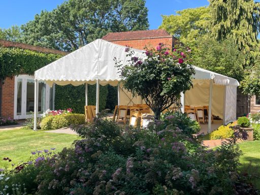 small garden party marquee in Windsor, Berkshire