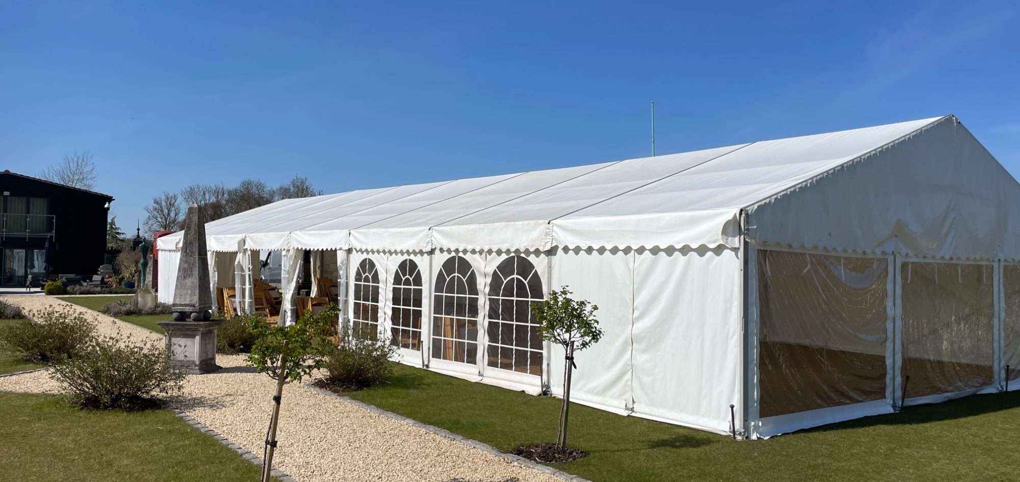 Clearspan marquee in Berkshire, Hampshire border