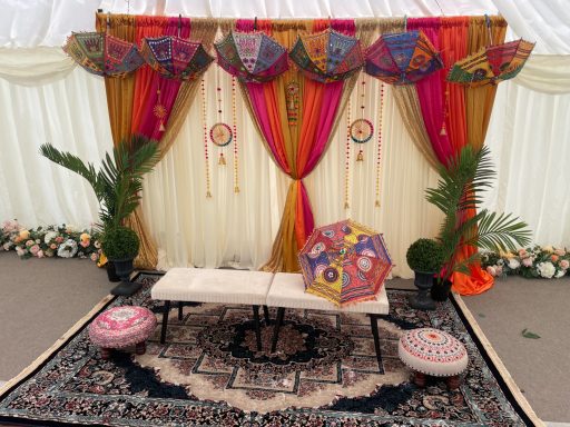 Indian style marquee decoration