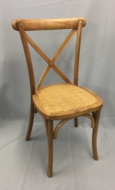 crossback chair rattan seat